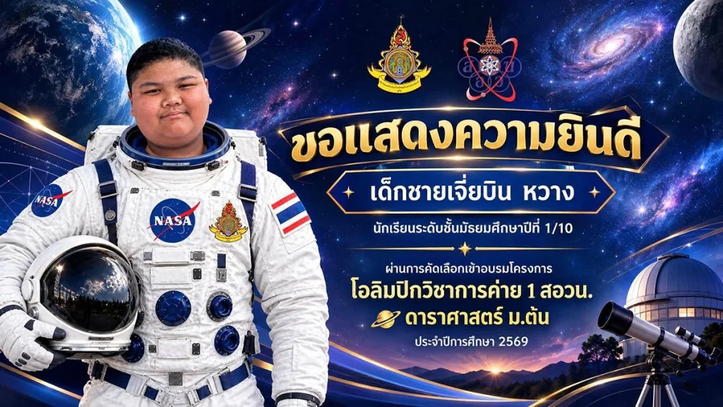 แสดงความยินดี สอวน 69-3